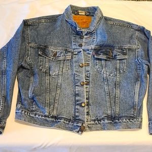Levis Denim Vintage 80s Mens L Trucker Jean Jacket